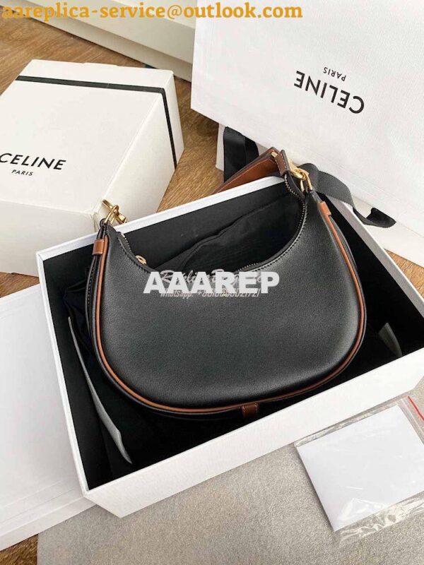 Replica Celine Medium Strap Ava Bag In Smooth Calfskin 196923 Black