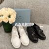 Replica Prada Brushed Rois Leather and Nylon Boots 1W257M