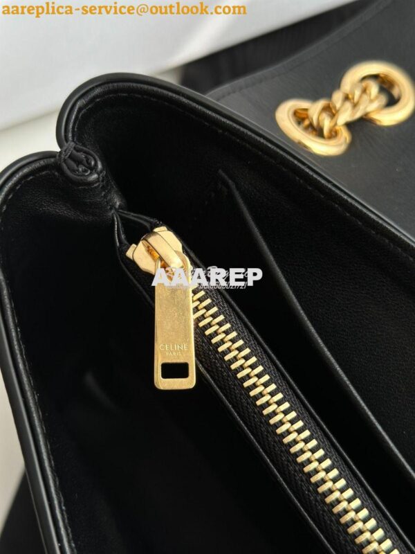 Replica Celine Medium Victoire Bag In Supple Calfskin 115853 Black 11