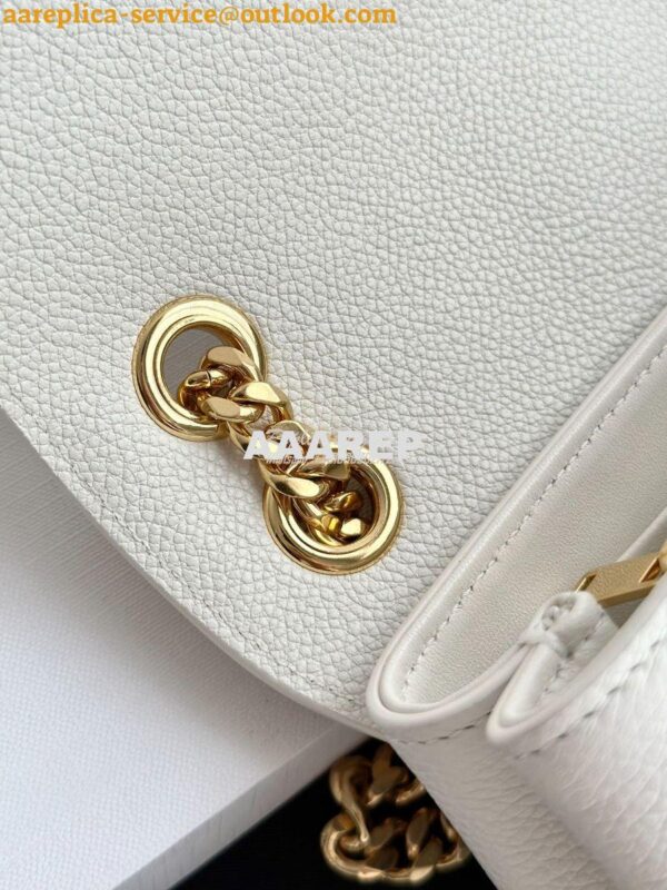 Replica Celine Medium Victoire Bag In Supple Calfskin 115853 White 14