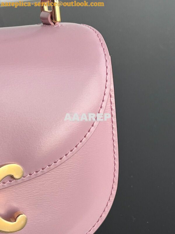 Replica Celine Mini Besace Clea In Shiny Calfskin 10L063 Rose 8