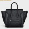 Replica Celine Mini Luggage Tote Bag In Dune Drummed Calfskin 2