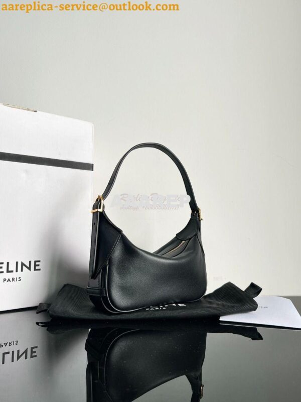 Replica Celine Mini Romy In Supple Calfskin 10K123 Black 2