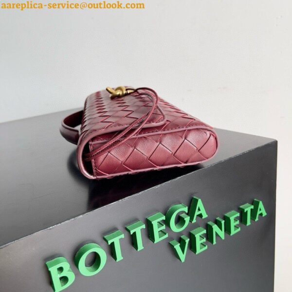 Replica Bottega Veneta Andiamo Clutch with Handle in Barolo Intrecciato Lambskin 8