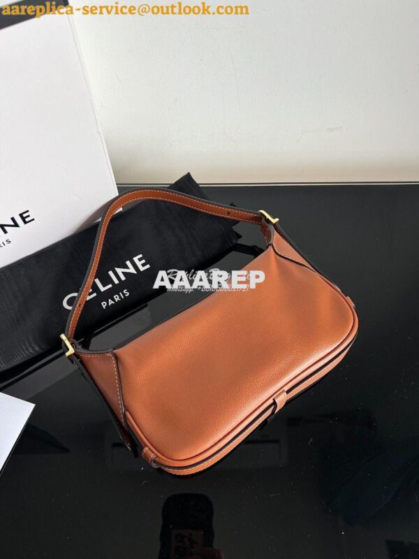 Replica Celine Mini Romy In Supple Calfskin 10K123 Tan 5