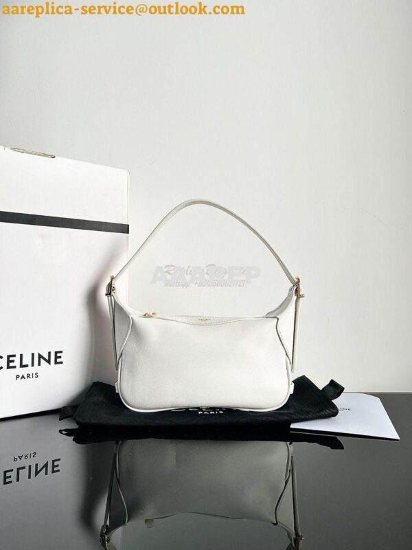 Replica Celine Mini Romy In Supple Calfskin 10K123 White