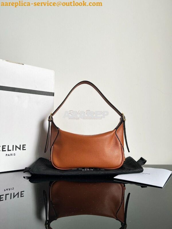 Replica Celine Mini Romy In Supple Calfskin 10K123 Tan 17