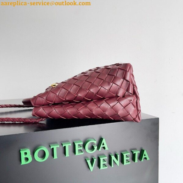 Replica Bottega Veneta Andiamo Small Bag in Barolo Intrecciato Lambskin 3