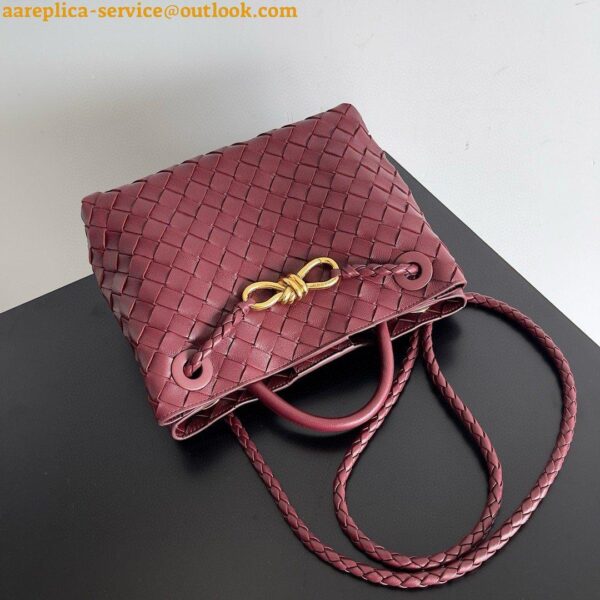 Replica Bottega Veneta Andiamo Small Bag in Barolo Intrecciato Lambskin 6