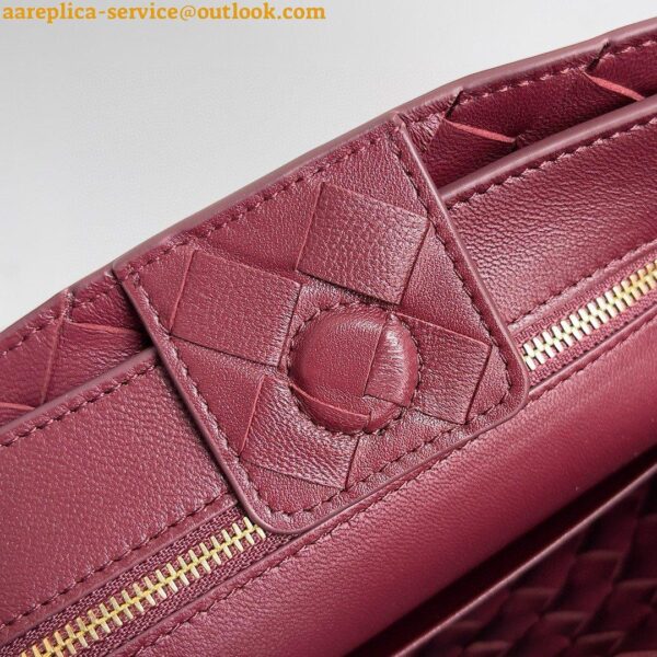 Replica Bottega Veneta Andiamo Small Bag in Barolo Intrecciato Lambskin 10