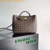 Replica Bottega Veneta Andiamo Small Bag in Barolo Intrecciato Lambskin