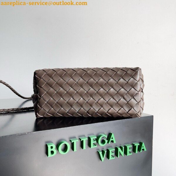 Replica Bottega Veneta Andiamo Small Bag in Kaki Intrecciato Lambskin 4