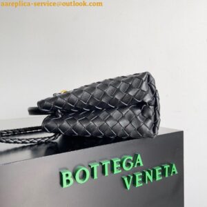 Replica Bottega Veneta Andiamo Small East/West Bag In Black Intrecciato Lambskin 2