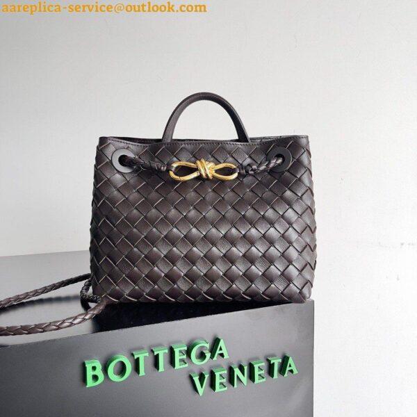 Replica Bottega Veneta Andiamo Small East/West Bag In Fondant Intrecciato Lambskin 6