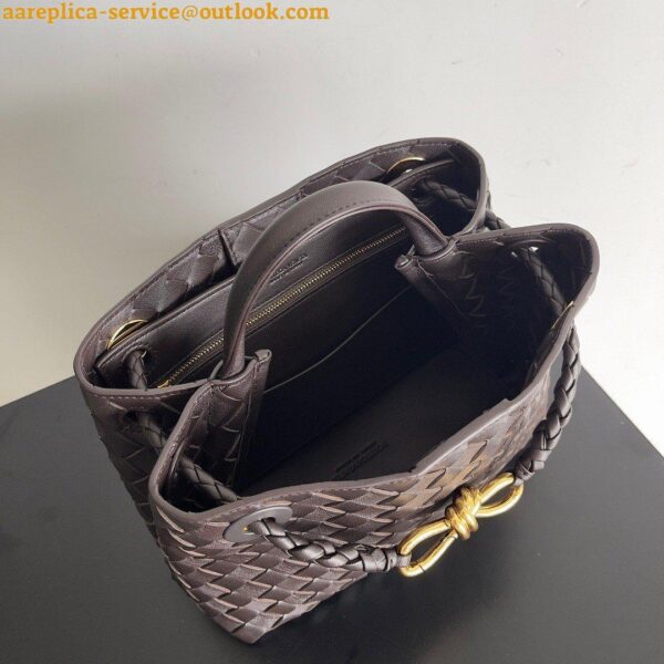 Replica Bottega Veneta Andiamo Small East/West Bag In Fondant Intrecciato Lambskin 10