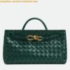 Replica Bottega Veneta Andiamo Small East/West Bag In Fondant Intrecciato Lambskin 2