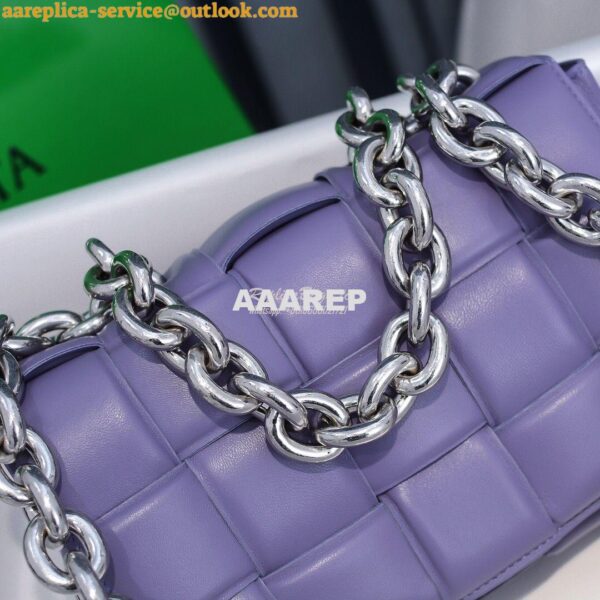 Replica Bottega Veneta BV The Chain Cassette 631421 Lavender w Silver 3