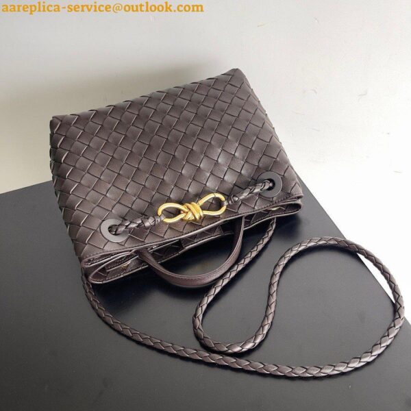 Replica Bottega Veneta Andiamo Small East/West Bag In Fondant Intrecciato Lambskin 18