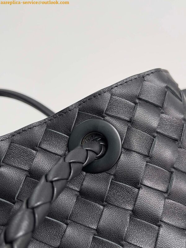 Replica Bottega Veneta Large Andiamo bag In Black Intrecciato Lambskin 5