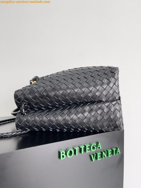 Replica Bottega Veneta Large Andiamo bag In Black Intrecciato Lambskin 6