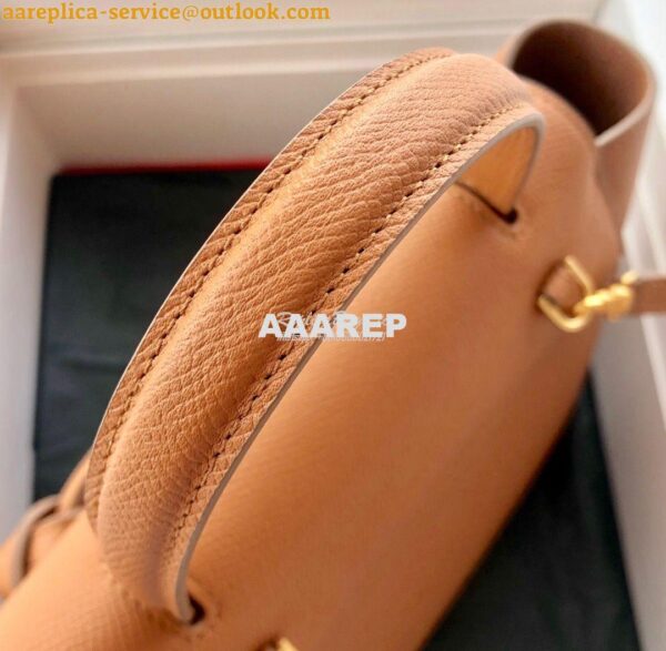 Replica Celine Nano Belt Bag Brown Grained Calfskin 185003 5