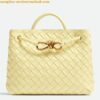 Replica Bottega Veneta Medium Andiamo Bag In Praline Intrecciato Lambskin