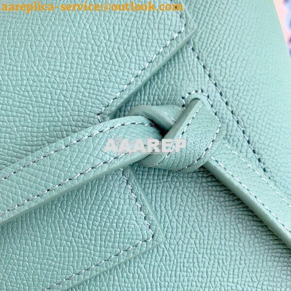 Replica Celine Nano Belt Bag Celadon Grained Calfskin 185003 4