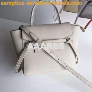 Replica Celine Nano Belt Bag In clay Grained Calfskin 185003 2