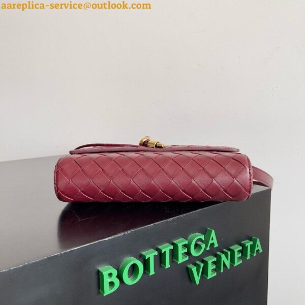 Replica Bottega Veneta Mini Andiamo Cross-Body Bag in Barolo Intrecciato Lambskin 4