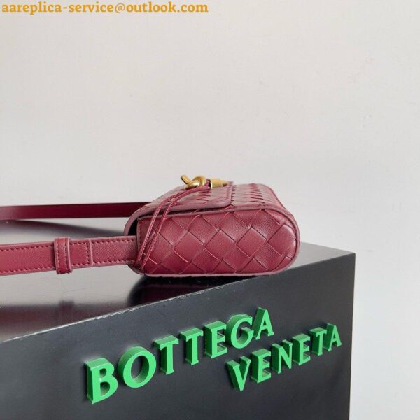 Replica Bottega Veneta Mini Andiamo Cross-Body Bag in Barolo Intrecciato Lambskin 9