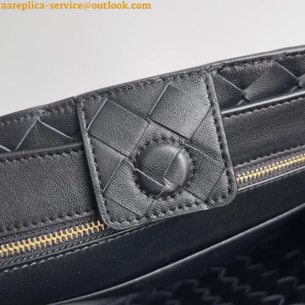 Replica Bottega Veneta Small Andiamo Bag In Black Intrecciato Lambskin 13