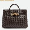 Replica Bottega Veneta Small Andiamo Bag In Black Intrecciato Lambskin