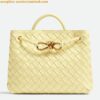 Replica Bottega Veneta Small Andiamo Bag In Glacier Intrecciato Lambskin