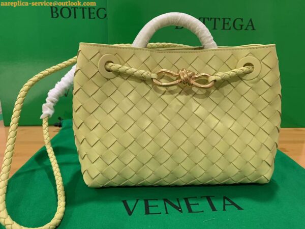 Replica Bottega Veneta Small Andiamo Bag In Ice Cream Intrecciato Lambskin 7