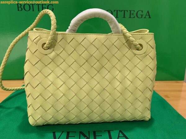 Replica Bottega Veneta Small Andiamo Bag In Ice Cream Intrecciato Lambskin 10