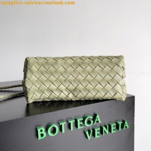 Replica Bottega Veneta Small Andiamo Bag In Travertine Intrecciato Lambskin