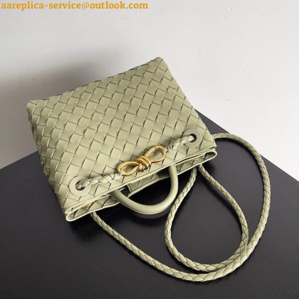 Replica Bottega Veneta Small Andiamo Bag In Travertine Intrecciato Lambskin 6