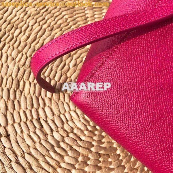Replica Celine Nano Belt Bag Pink Grained Calfskin 185003 5