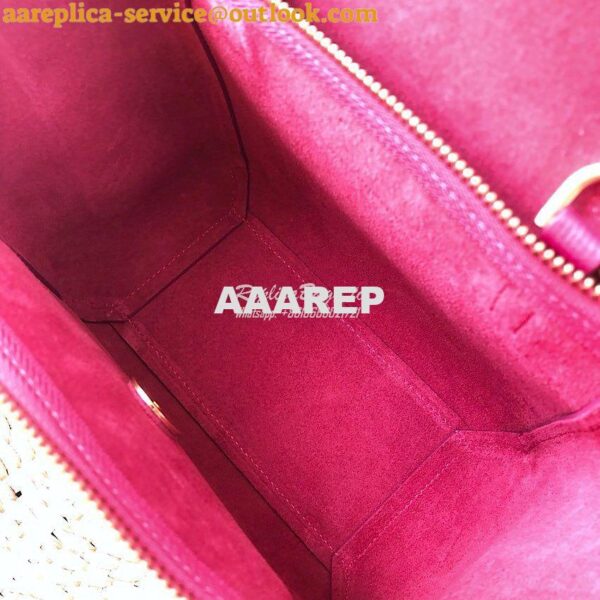 Replica Celine Nano Belt Bag Pink Grained Calfskin 185003 9