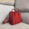 Replica Celine Nano Luggage Tote Bag In Ruby Drummed Calfskin 2