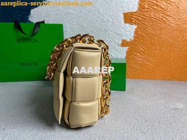 Replica Bottega Veneta BV 20206 Chain Cassette 631421 Apricot Gold 3