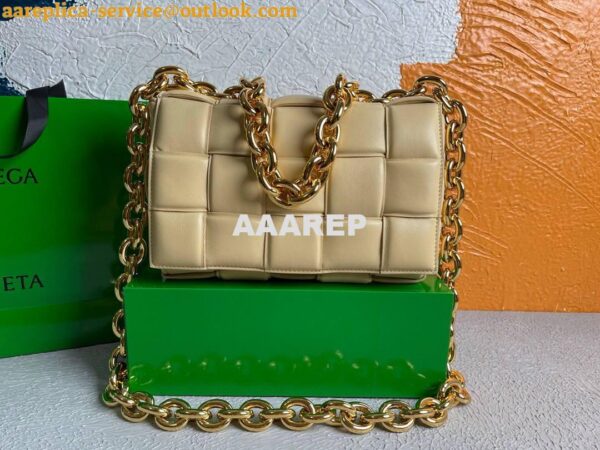 Replica Bottega Veneta BV 20206 Chain Cassette 631421 Apricot Gold 6