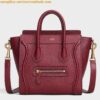 Replica Celine Nano Luggage Tote Bag In Souris Drummed Calfskin 2