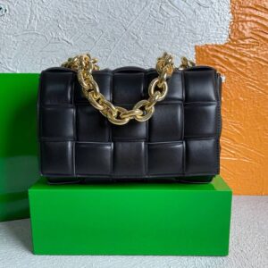 Replica Bottega Veneta BV 20206 Chain Cassette 631421 Black Gold