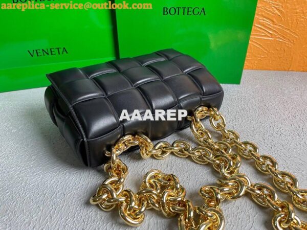 Replica Bottega Veneta BV 20206 Chain Cassette 631421 Black Gold 8