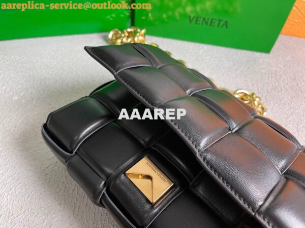 Replica Bottega Veneta BV 20206 Chain Cassette 631421 Black Gold 10