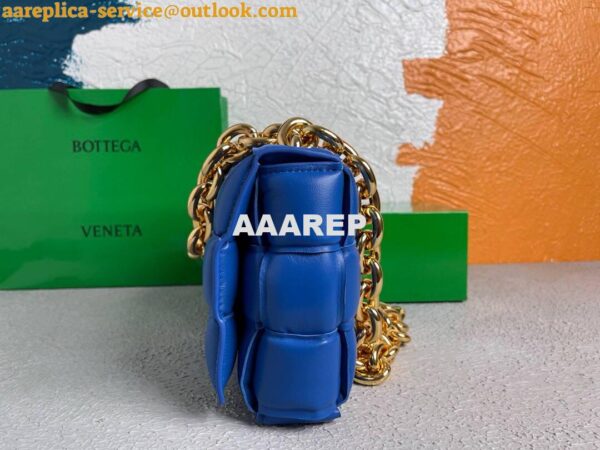 Replica Bottega Veneta BV 20206 Chain Cassette 631421 Cobalt Gold 3