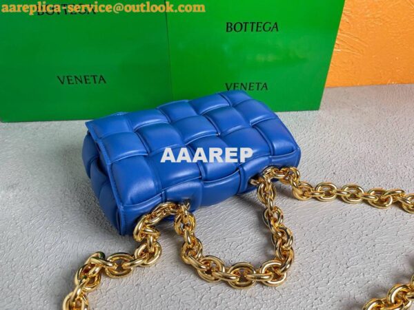 Replica Bottega Veneta BV 20206 Chain Cassette 631421 Cobalt Gold 6