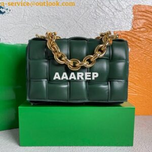 Replica Bottega Veneta BV 20206 Chain Cassette 631421 Dark Green Gold