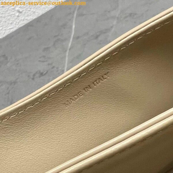 Replica Celine Besace Clea Bag in Beige Shiny Calfskin 10